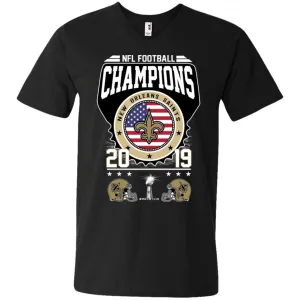 Nfl – Football Champions New Orleans Saints Super Bowl 2019 Men V-Neck T-Shirt