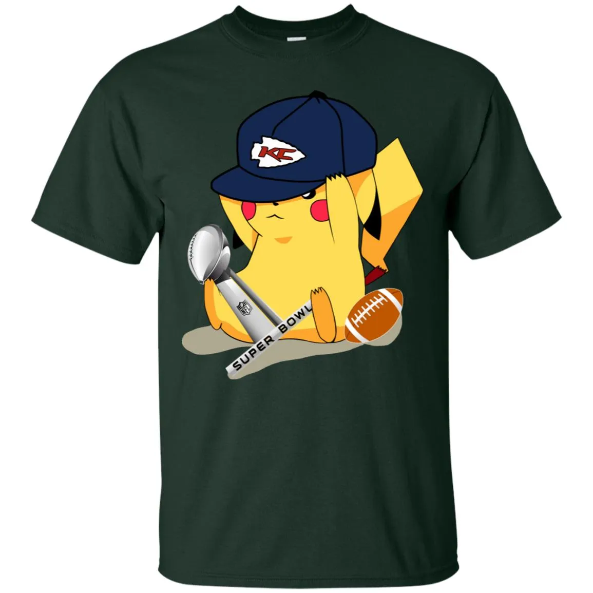 Nfl – Kansas City Chiefs Pikachu Super Bowl 2019 Football Men Cotton T-Shirt