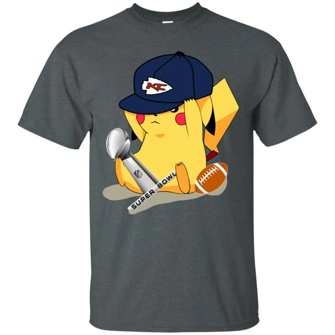 Nfl – Kansas City Chiefs Pikachu Super Bowl 2019 Football Men Cotton T-Shirt