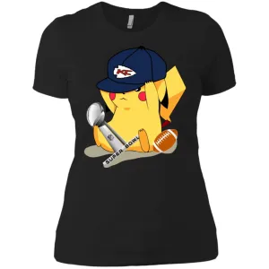 Nfl – Kansas City Chiefs Pikachu Super Bowl 2019 Football Women Cotton T-Shirt