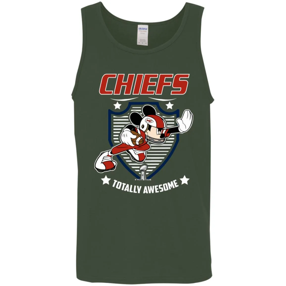 Nfl – Kansas City Chiefs Totally Awesome Mickey Mouse Super Bowl 2019 Football Men Cotton Tank