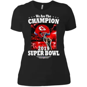 Nfl – Kansas City Chiefs We Are The Champion 2019 Super Bowl Football Women Cotton T-Shirt