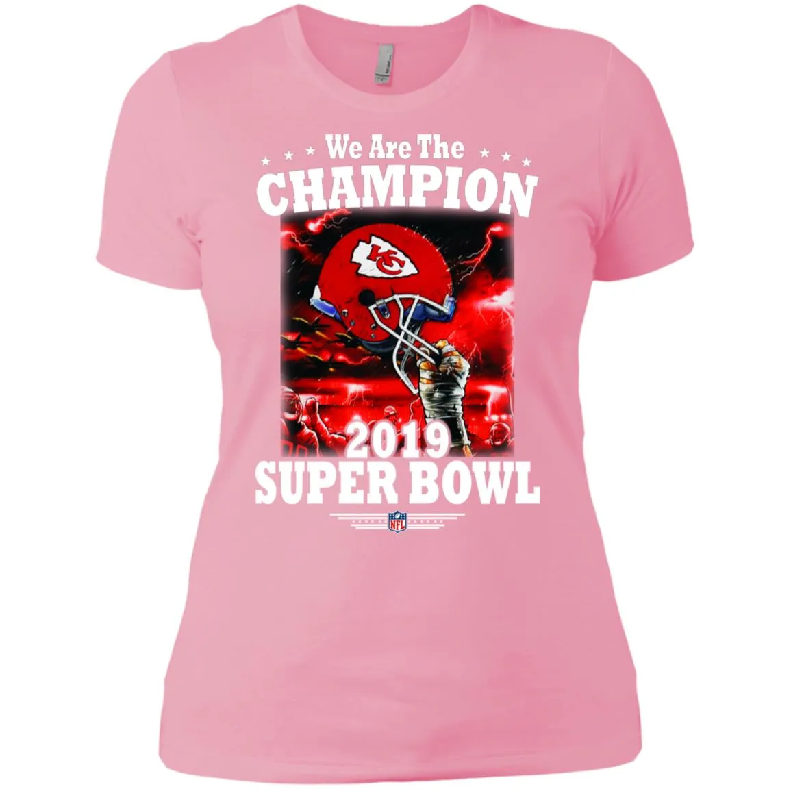 Nfl – Kansas City Chiefs We Are The Champion 2019 Super Bowl Football Women Cotton T-Shirt