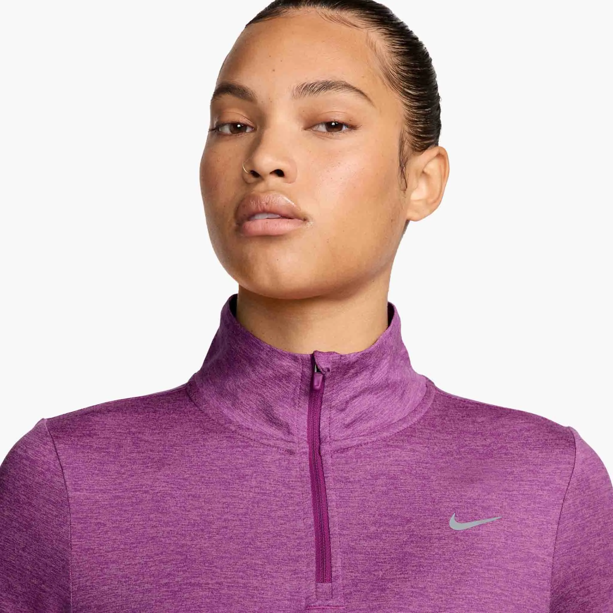 Nike | Women's Swift Element UV Protection 1/4-Zip Running Top - Hot Fuchsia