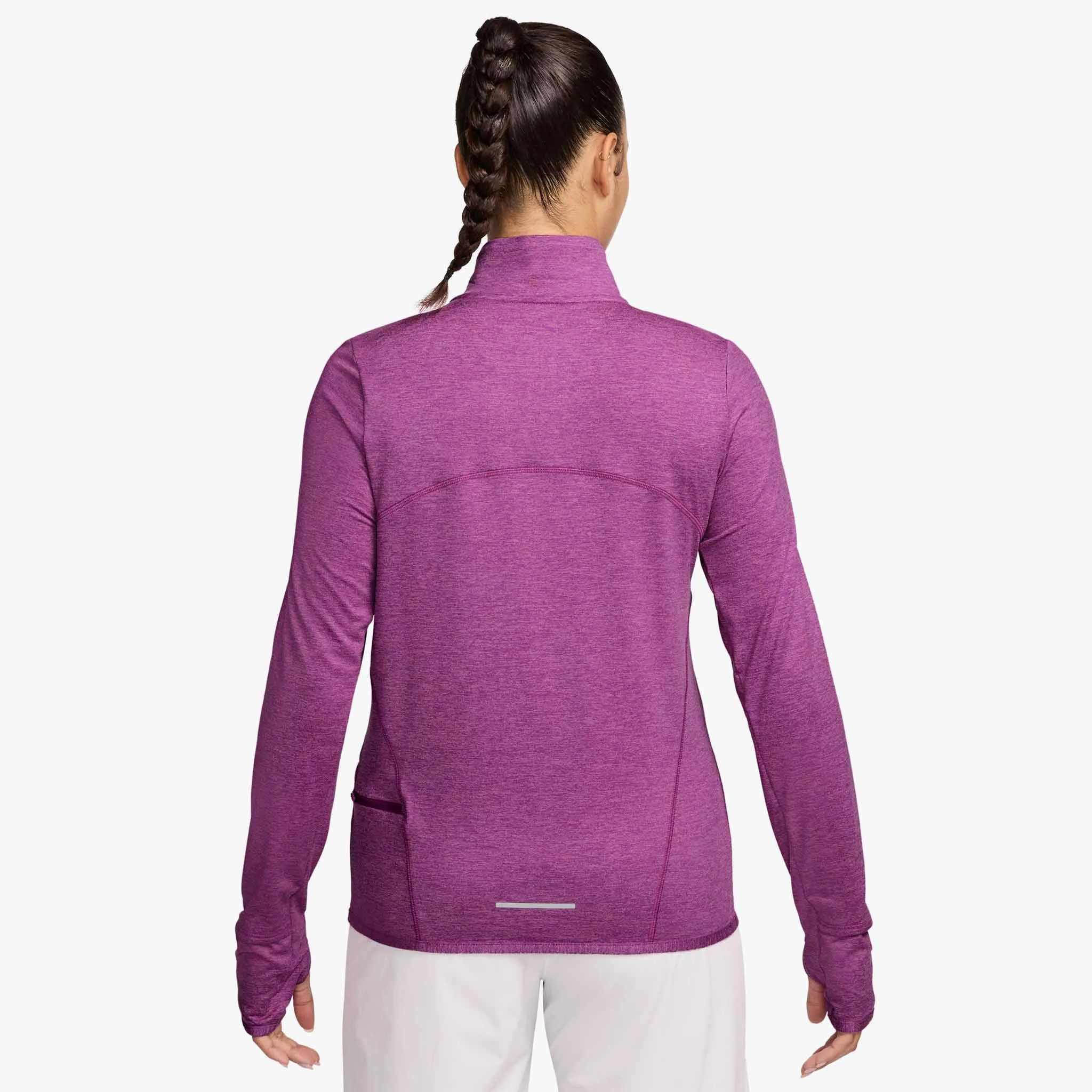 Nike | Women's Swift Element UV Protection 1/4-Zip Running Top - Hot Fuchsia