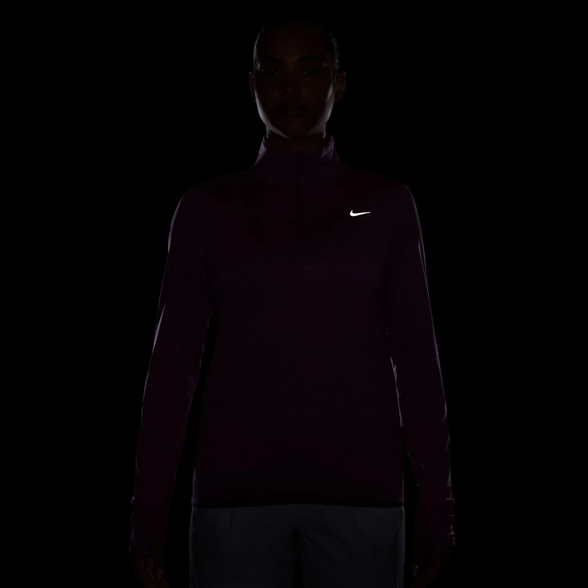 Nike | Women's Swift Element UV Protection 1/4-Zip Running Top - Hot Fuchsia