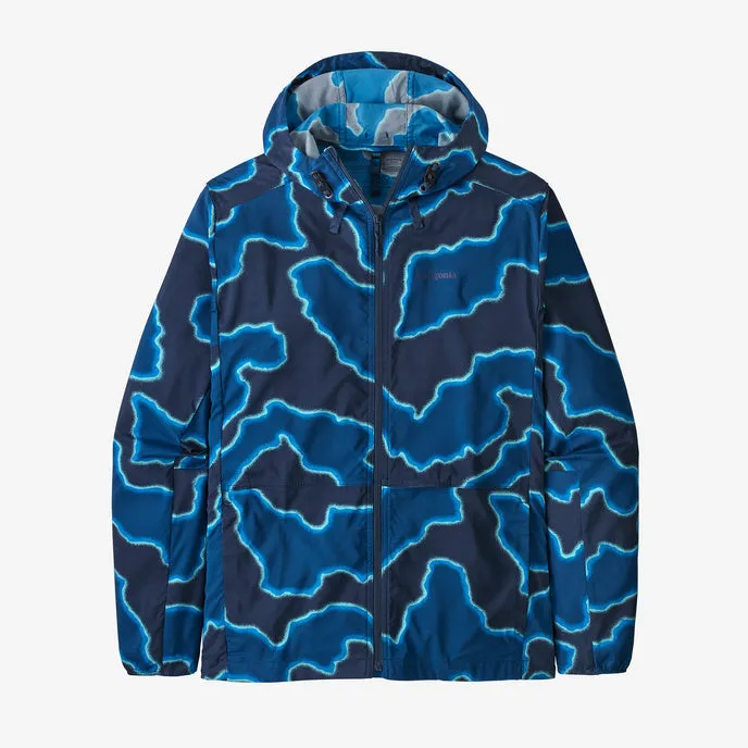 Patagonia Stretch Terre Planing Hooded Jacket-Clouds: Stone Blue