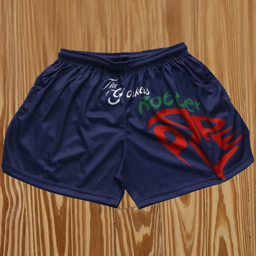 Personalized elastic waist printed casual sports men's shorts