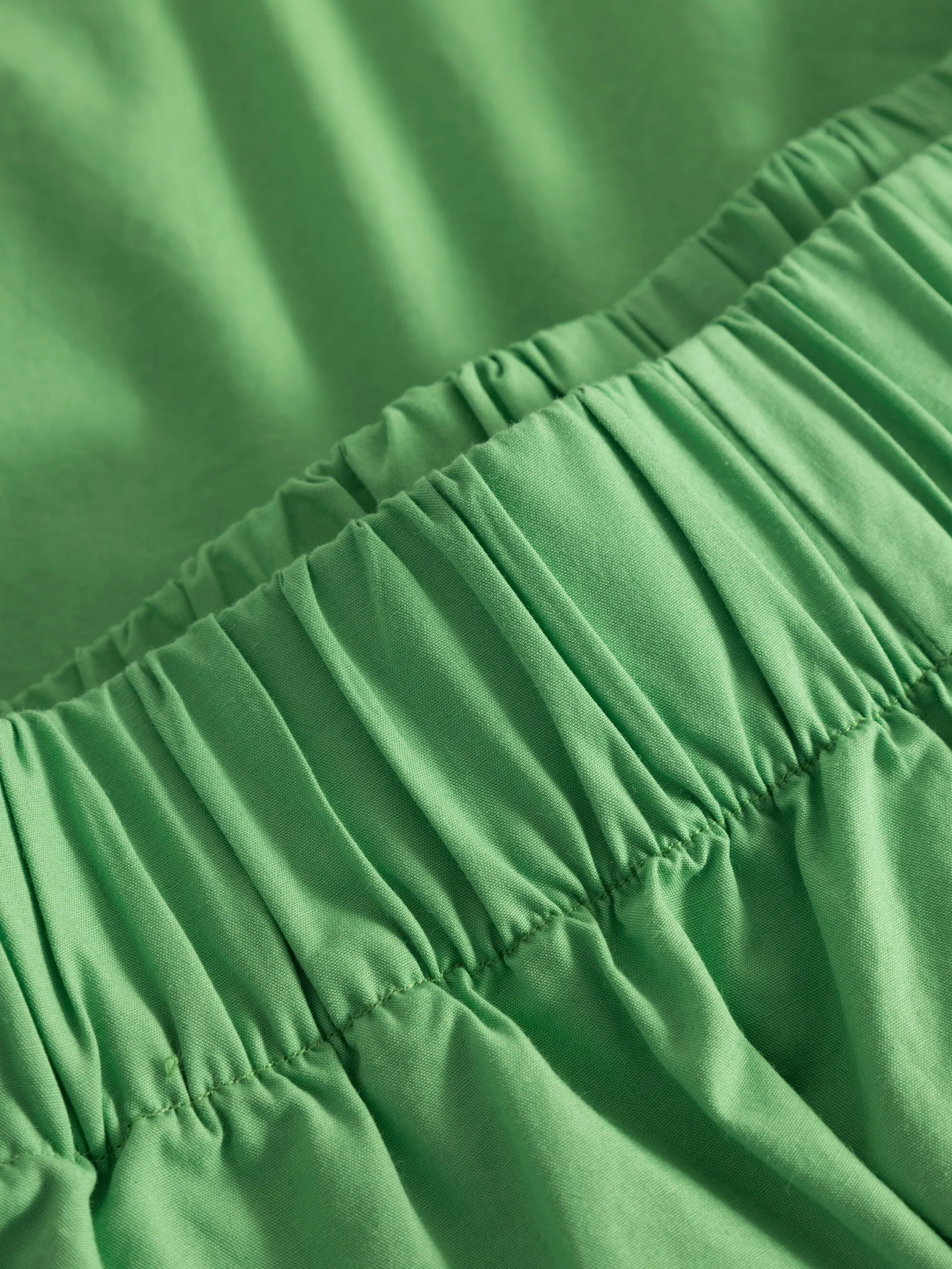 Poplin elastic waist shorts - Vibrant Green