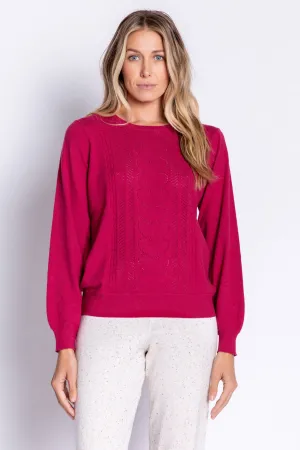 Pretty In Pointelle Long Sleeve Top