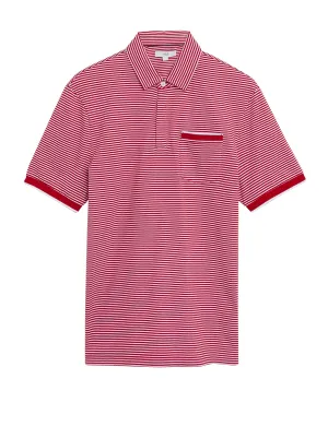 Pure Cotton Striped Polo Shirt