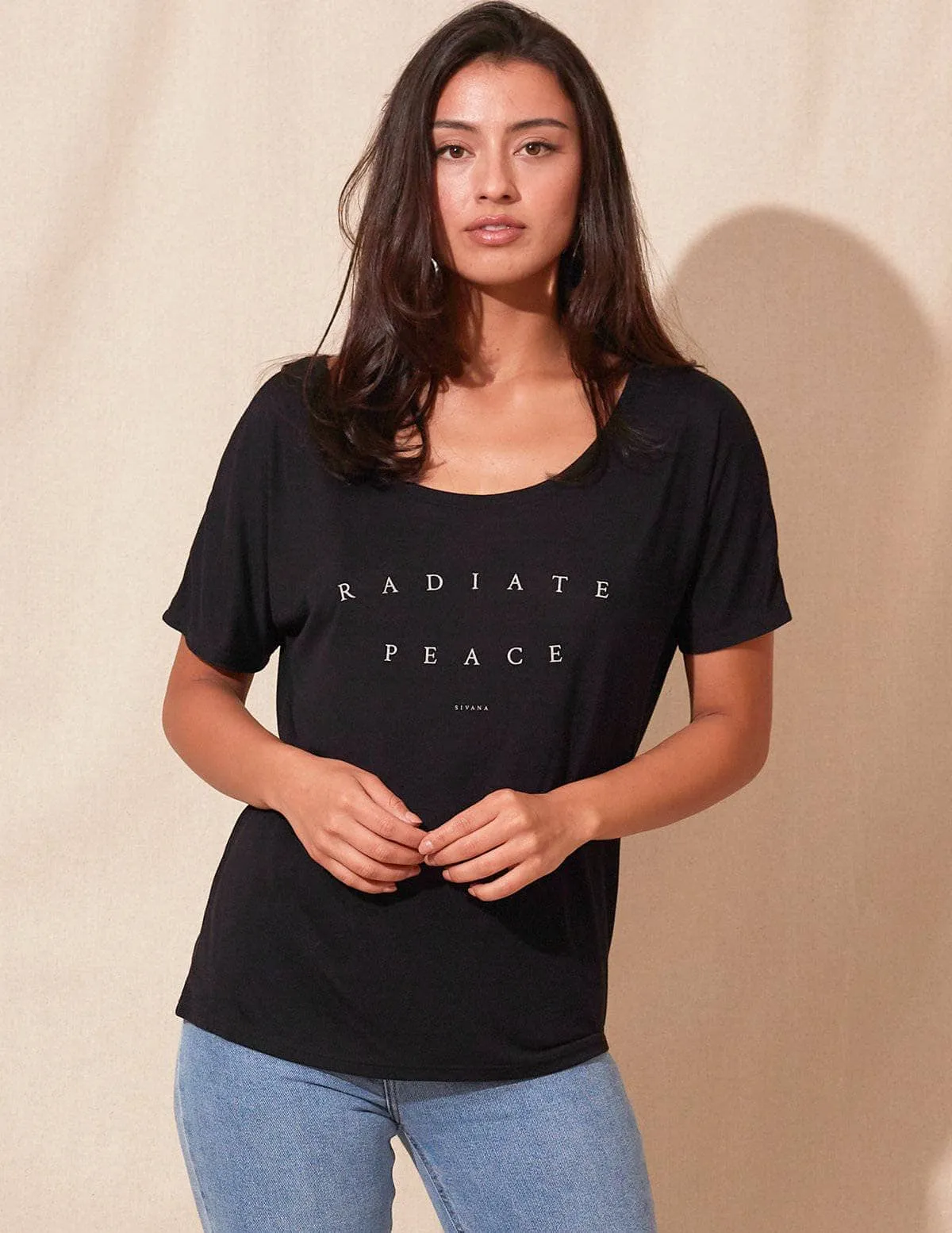 Radiate Peace Flowy Tee