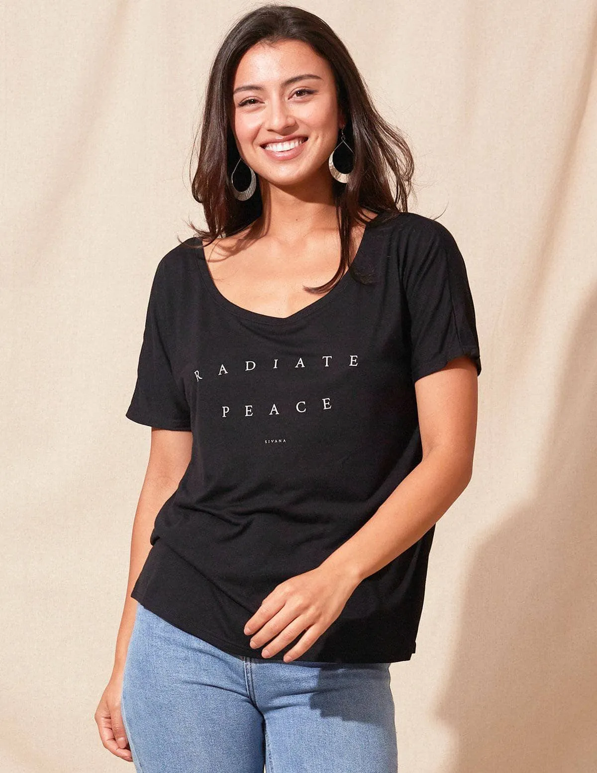 Radiate Peace Flowy Tee