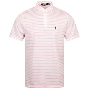 RLX Tour Pique Cotton Polo Ceramic White/Flamingo Pink - SS24