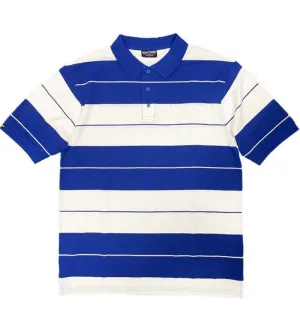 Royal Blue Old School Pique Polo Shirt