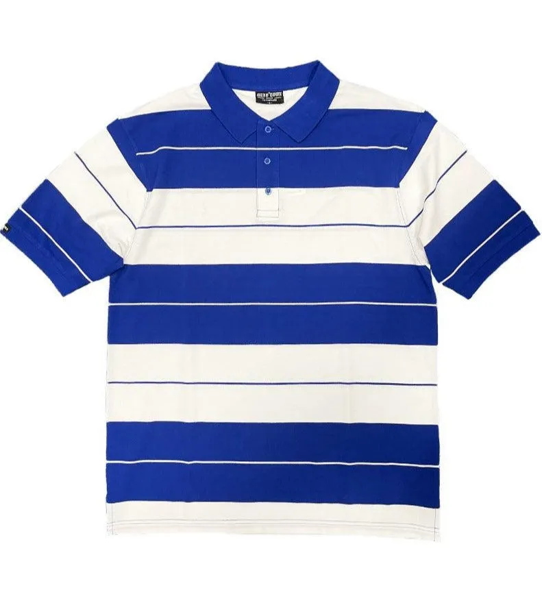 Royal Blue Old School Pique Polo Shirt