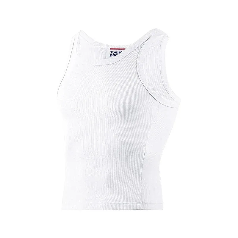 Slim-Fit Ribbed Tank Top