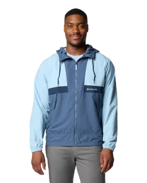 Spire Valley Hooded Windbreaker Jacket in Ripple Blue, Dark Mountain & Collegiate Navy