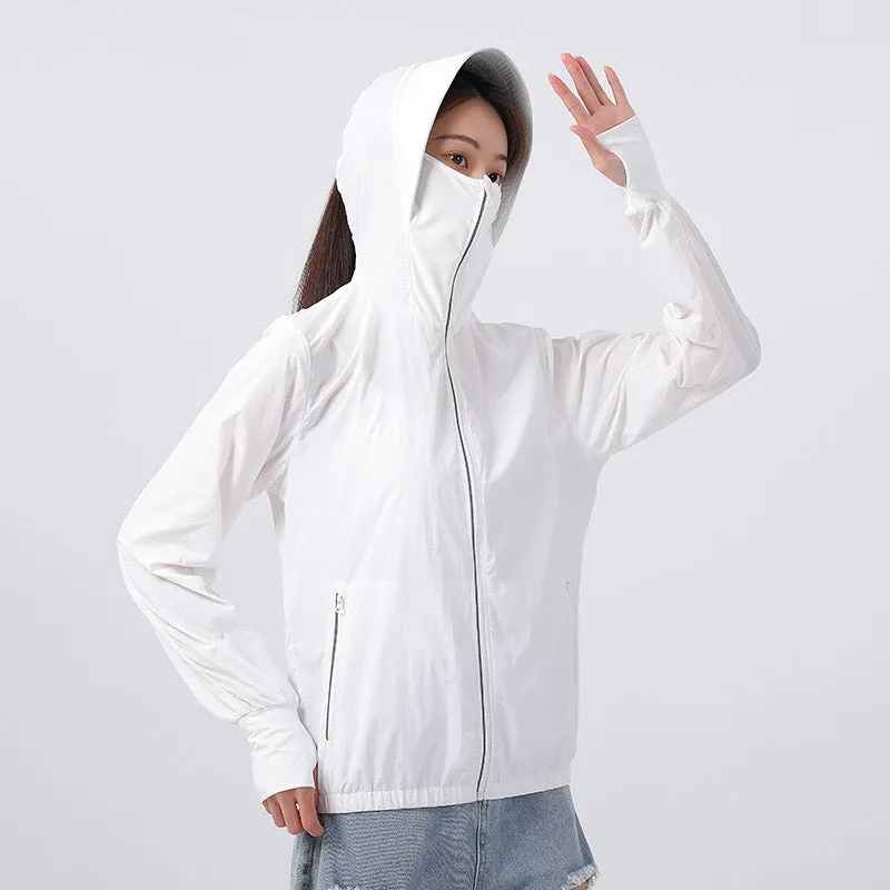 Sun-Protective Cooling Fan Jacket with Smart Temperature Control for Outdoor Comfort