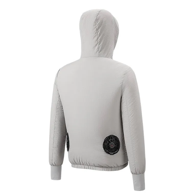 Sun-Protective Cooling Fan Jacket with Smart Temperature Control for Outdoor Comfort