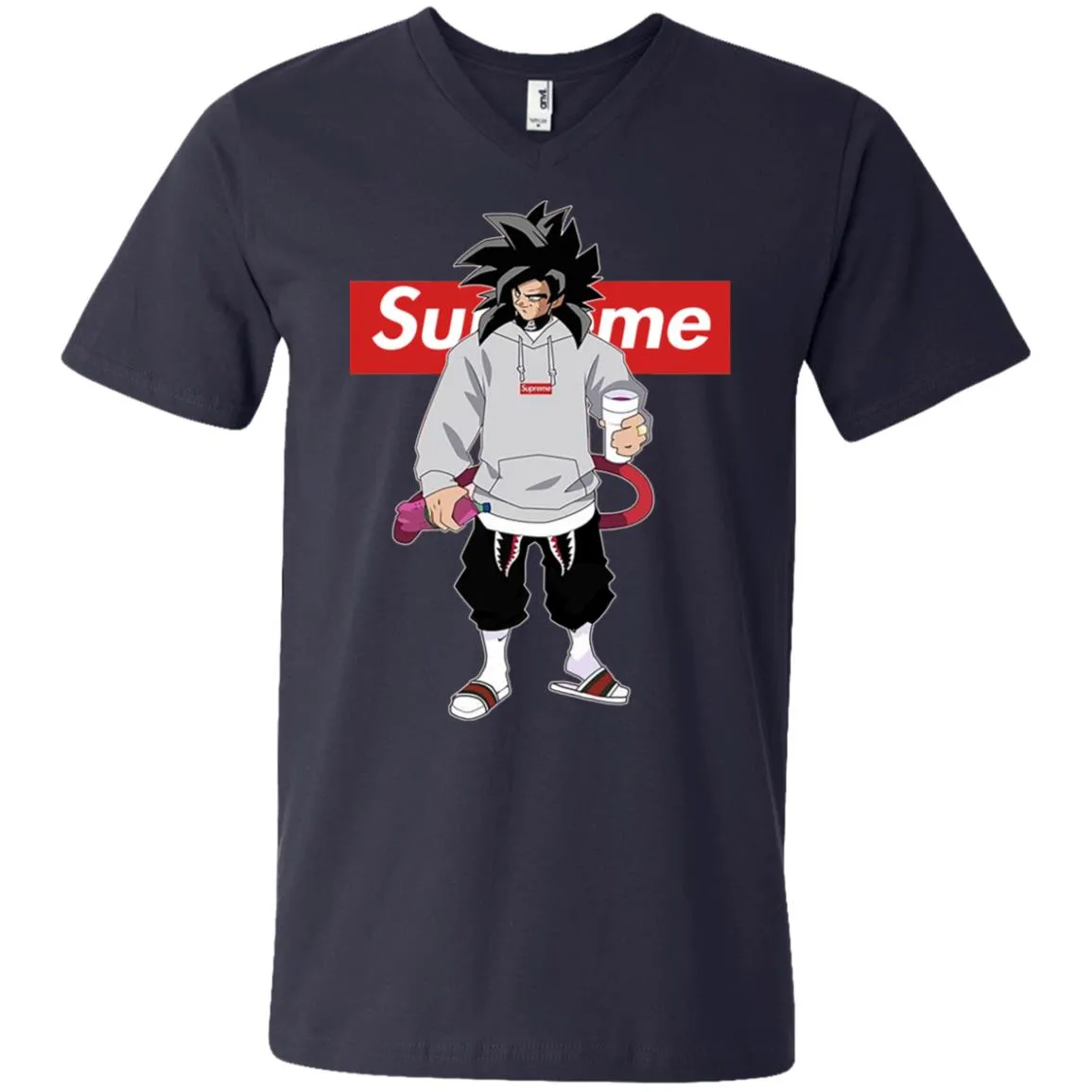 Supreme Dragon Ball Goku Best T-shirt Men V-Neck T-Shirt