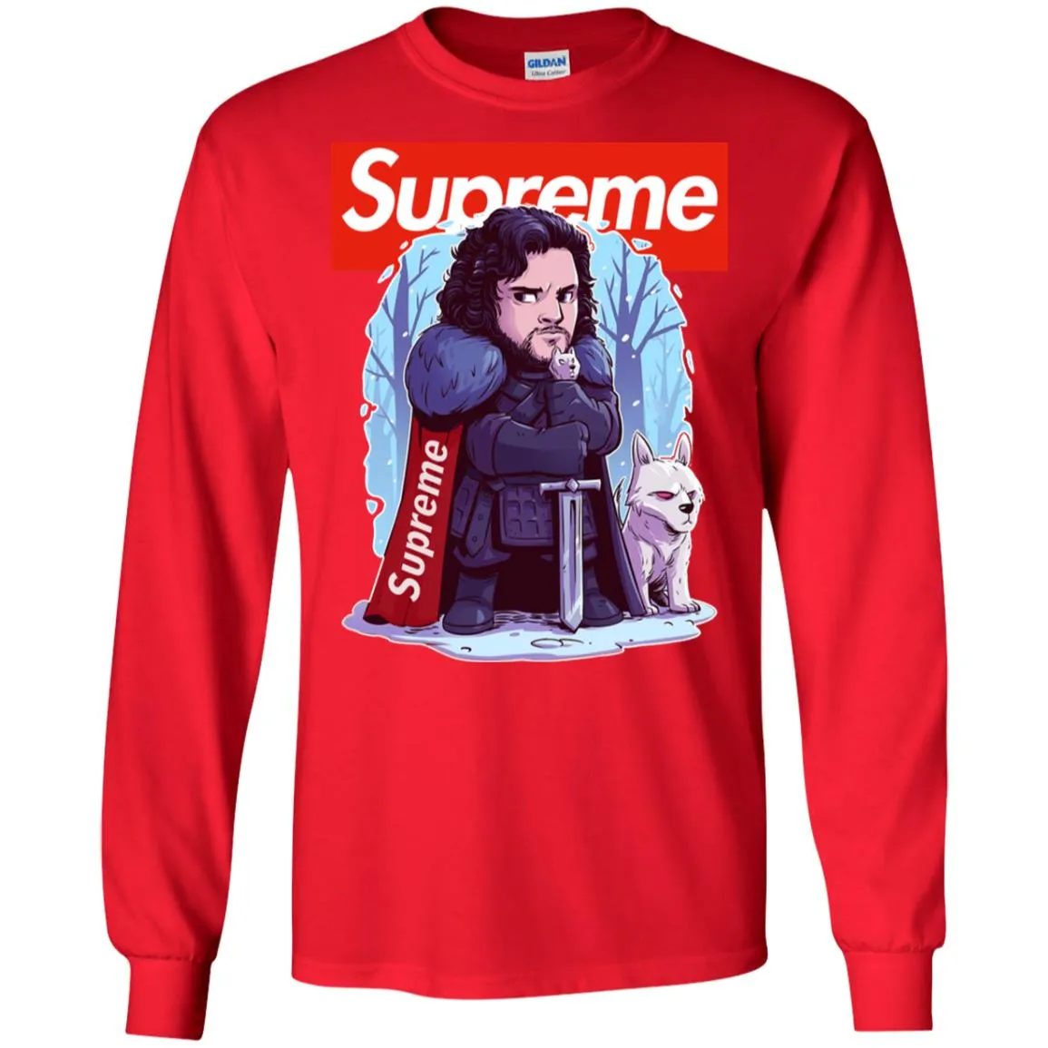 Supreme Game Of Thrones T-shirt Men Long Sleeve Shirt