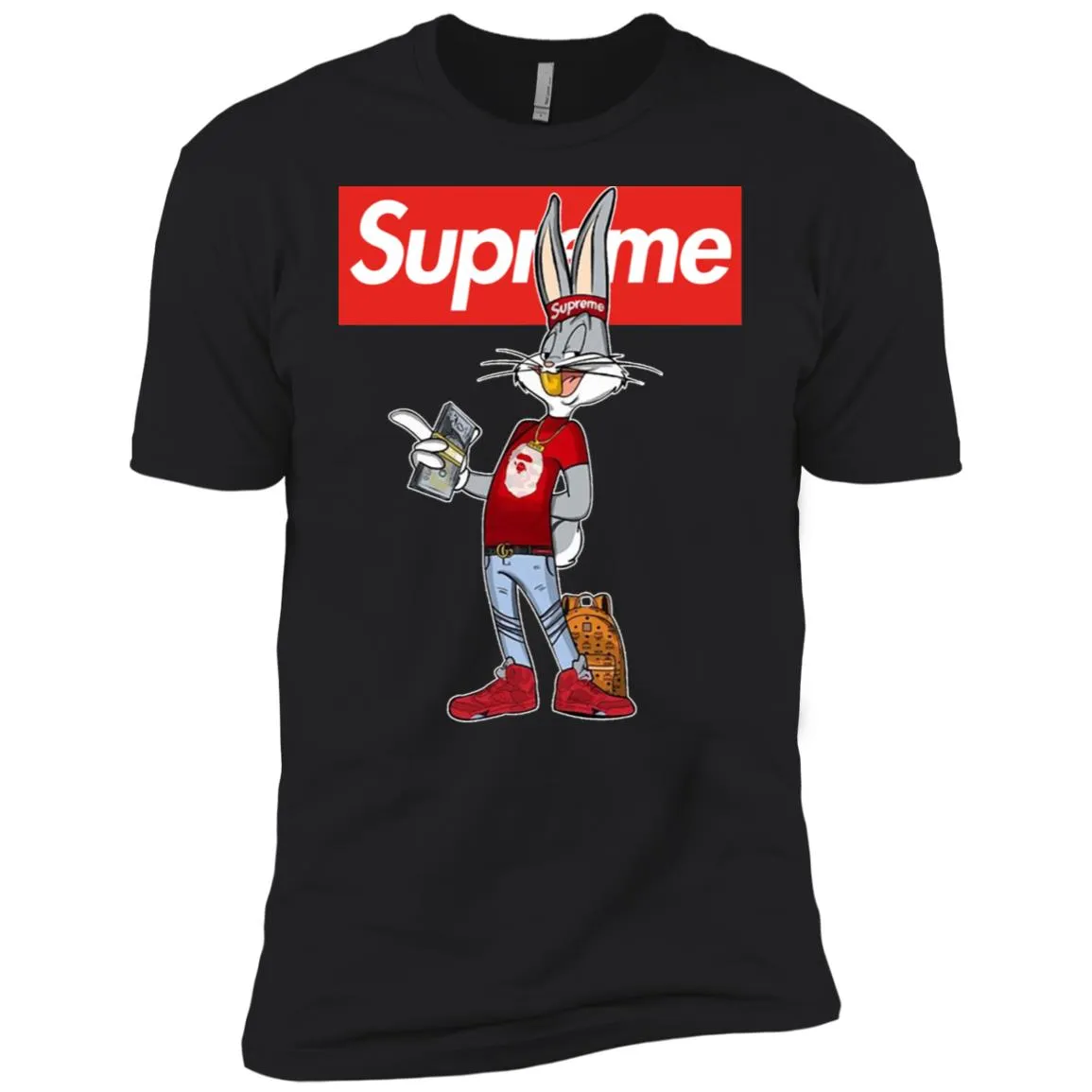 Supreme Rabbit Money Men Short Sleeve T-Shirt