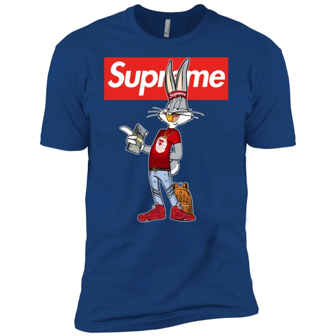 Supreme Rabbit Money Men Short Sleeve T-Shirt