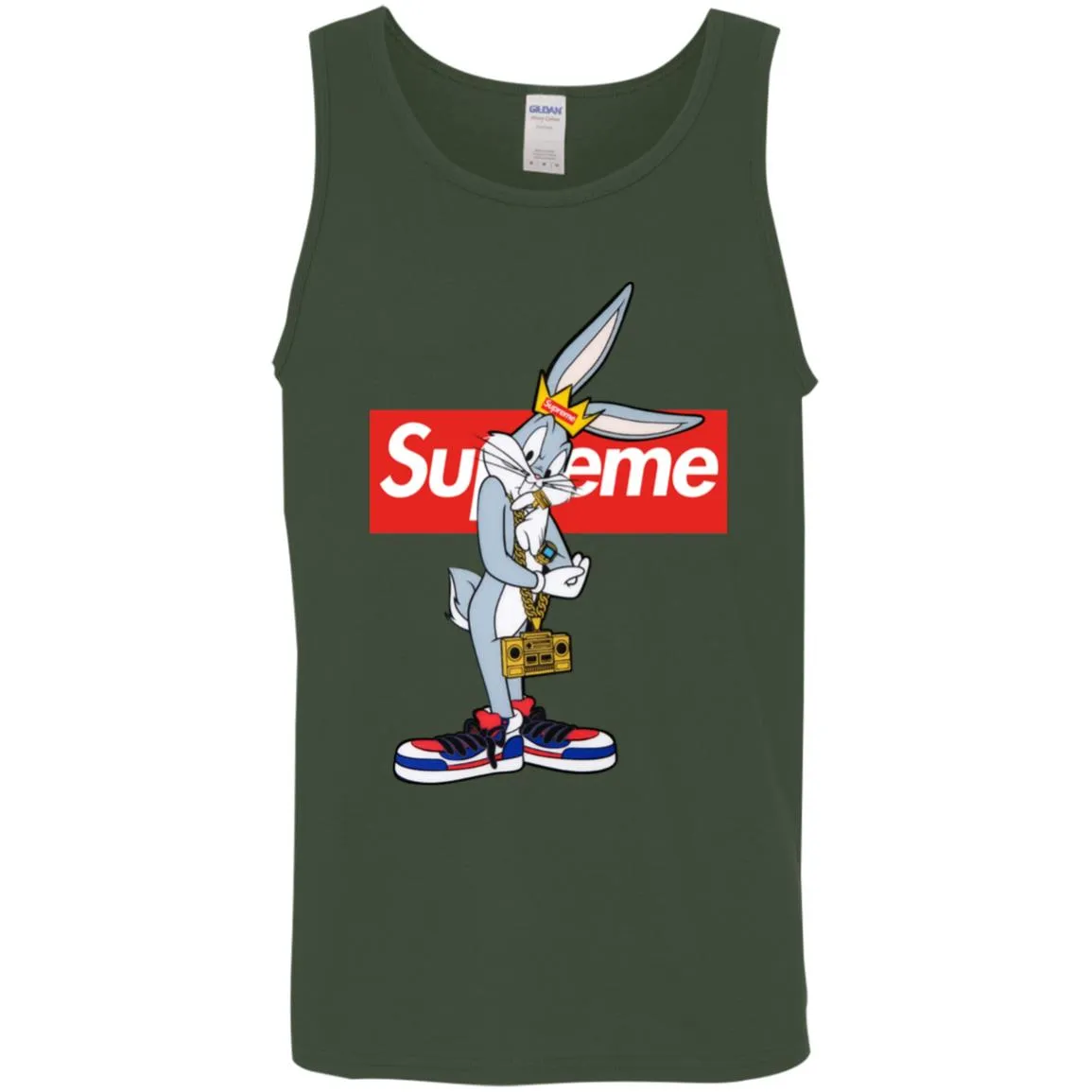 Supreme Rabbit Trending T-shirt Men Cotton Tank