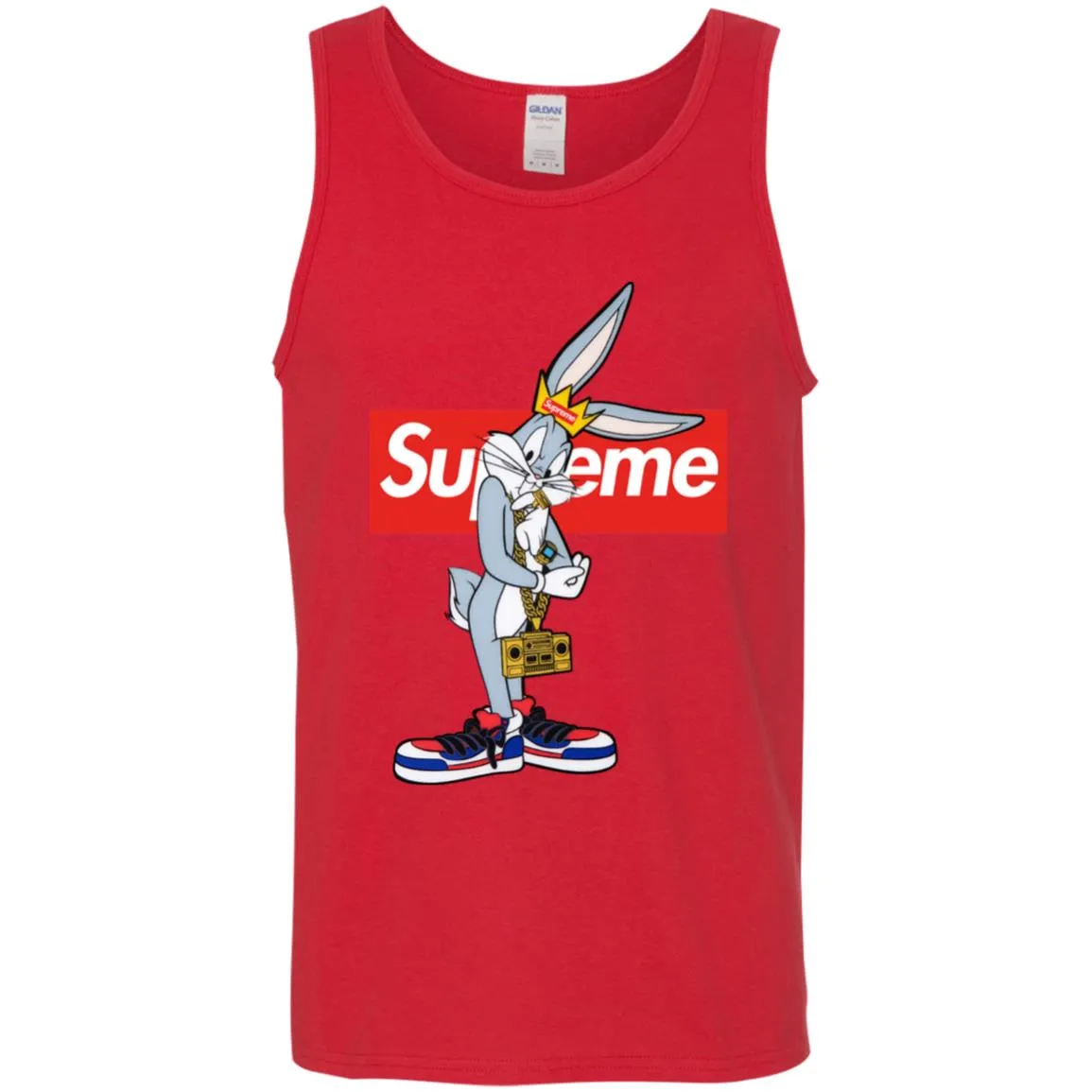 Supreme Rabbit Trending T-shirt Men Cotton Tank