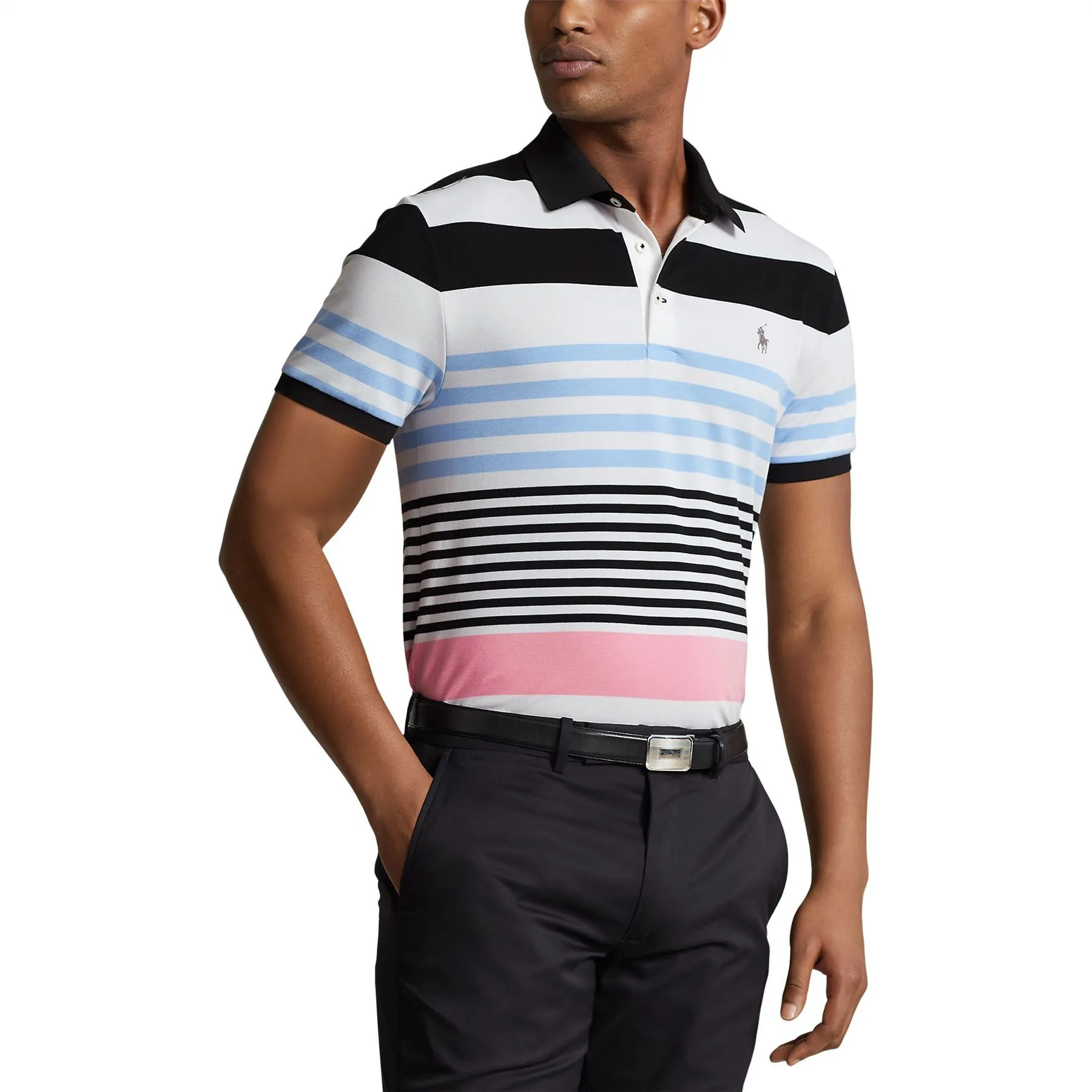 Tailored Fit Performance Polo Shirt Polo Black Multi - SS24