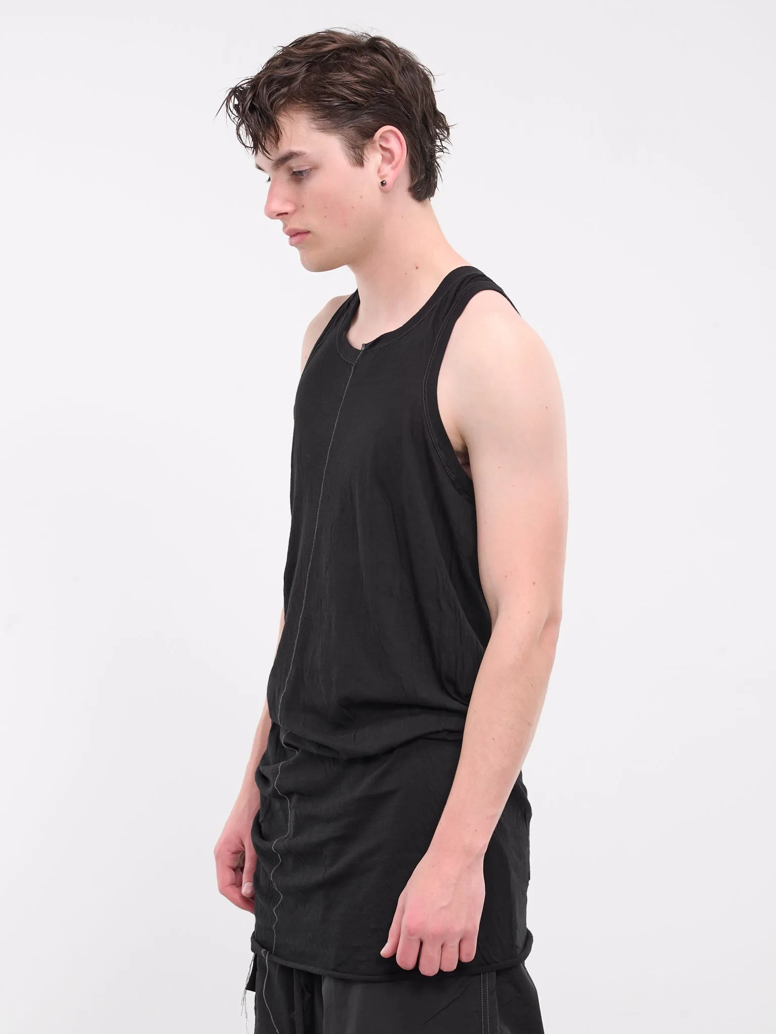 Torsion Jersey Tank Top (JJ1024-BLACK)