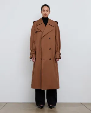 TRENCH COAT / BROWN