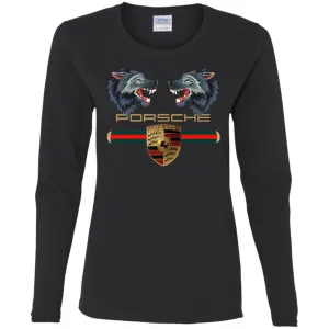 Trending Gucci Porsche Vip Shirt Women Long Sleeve Shirt