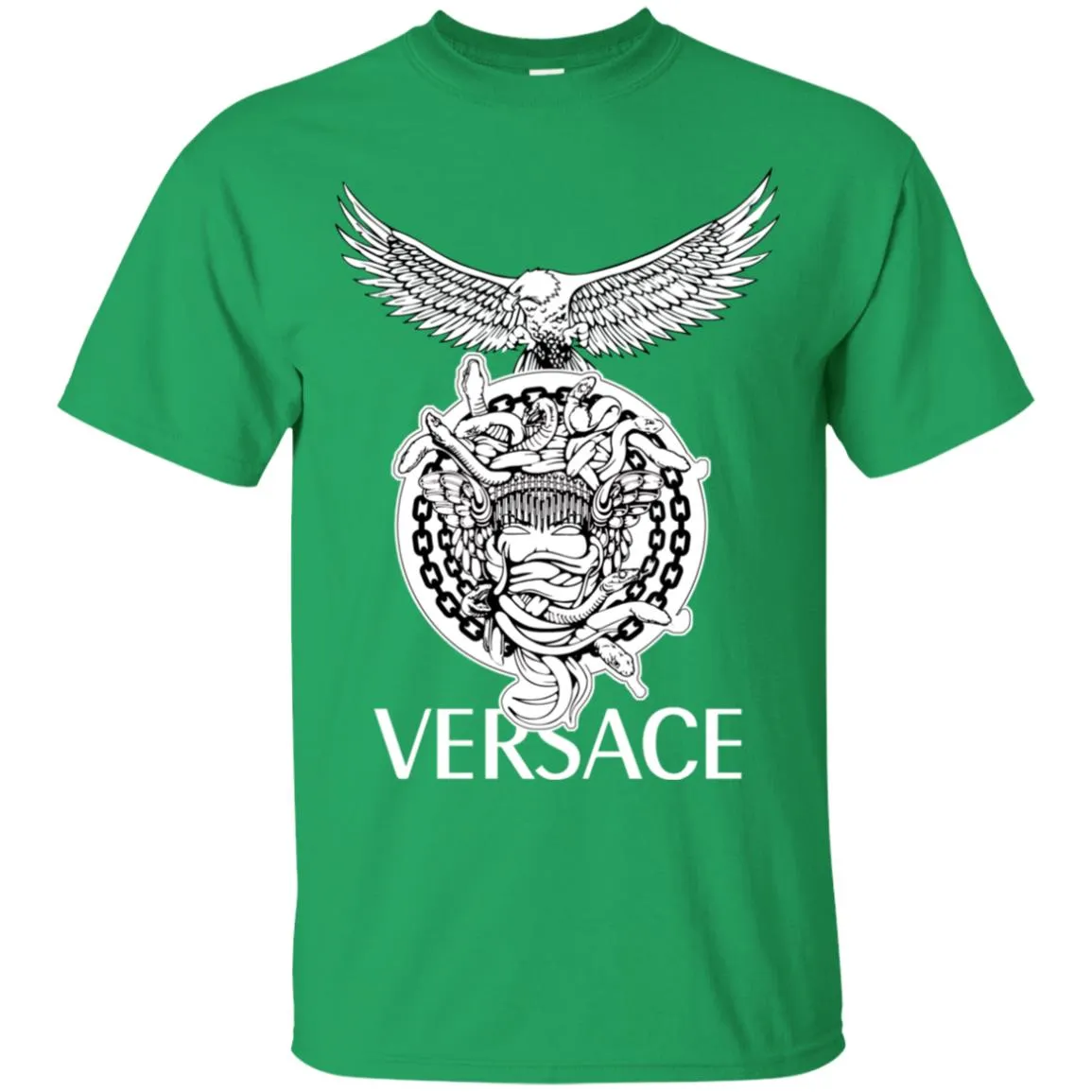 Versace Supervip Logo T-shirt Men Cotton T-Shirt