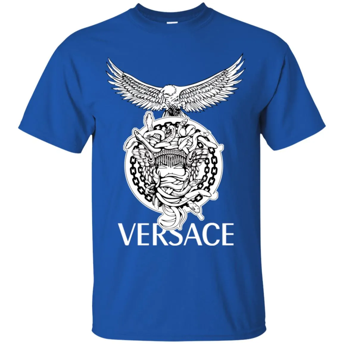 Versace Supervip Logo T-shirt Men Cotton T-Shirt