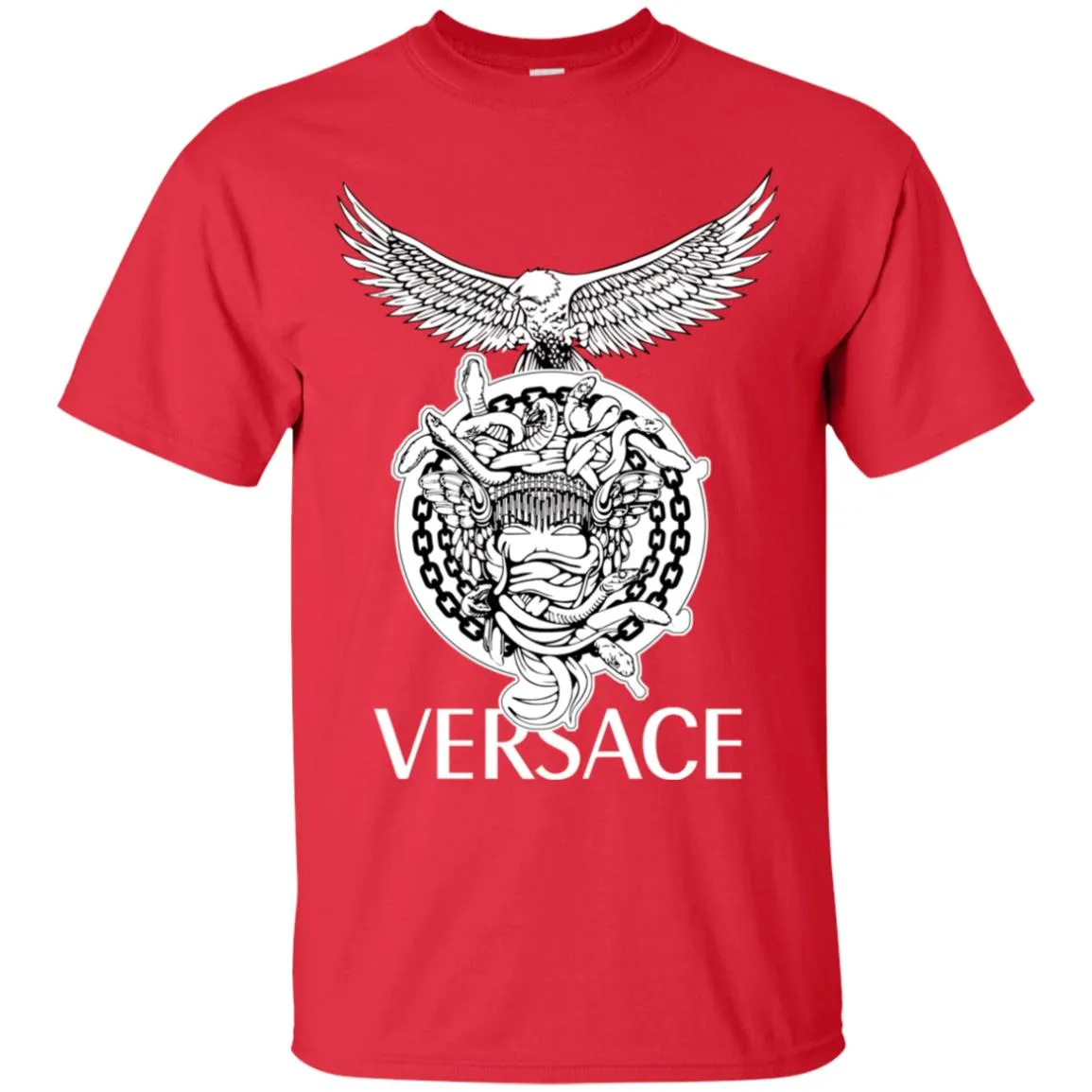 Versace Supervip Logo T-shirt Men Cotton T-Shirt