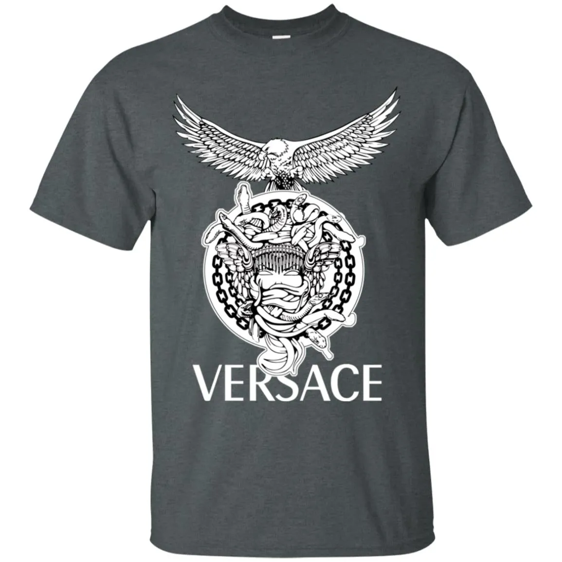 Versace Supervip Logo T-shirt Men Cotton T-Shirt