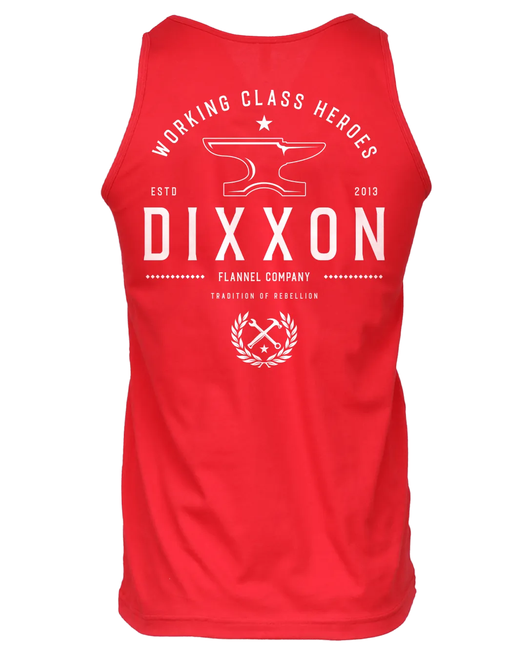 White Tradition Badge Tank - Red