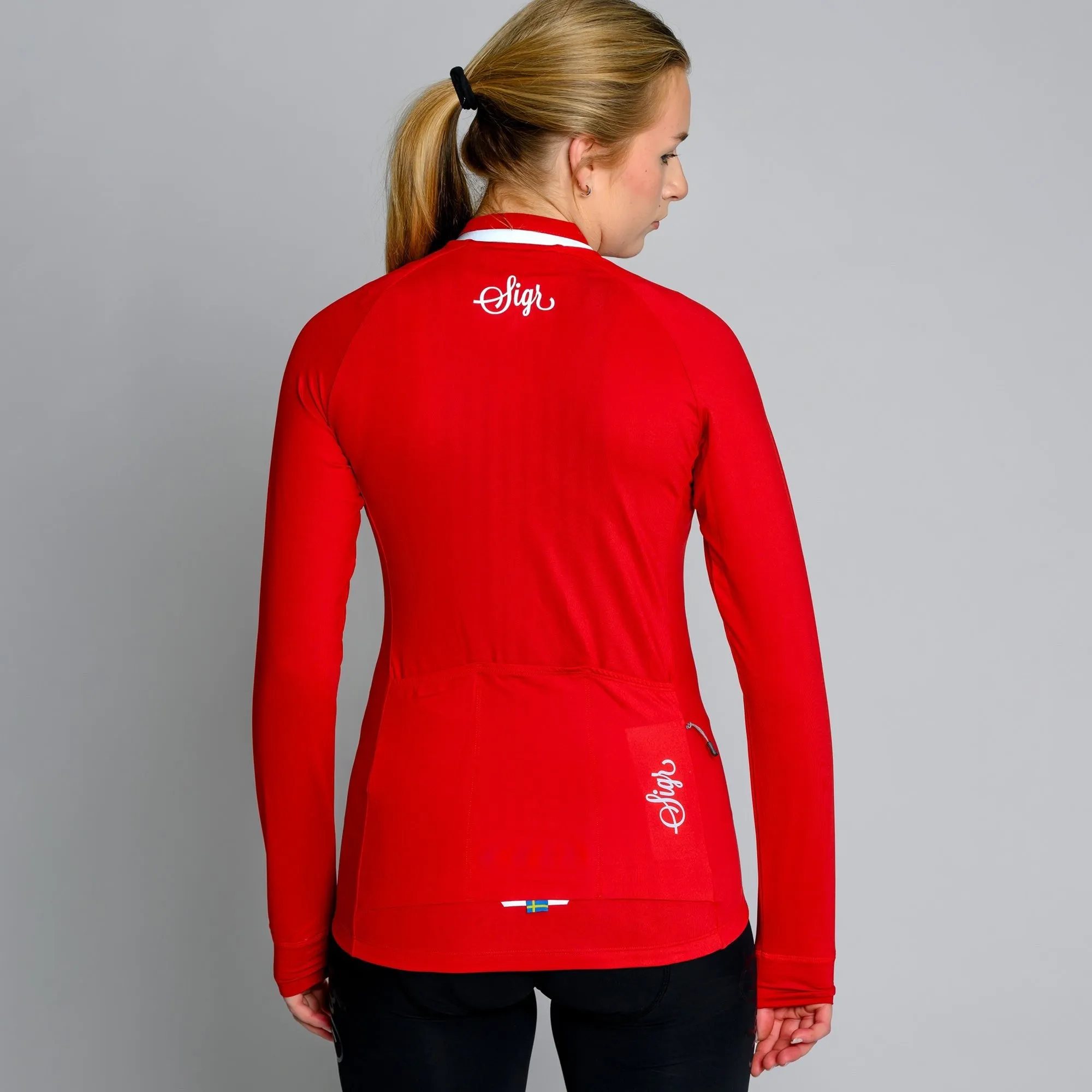 Wildflower Red Women's Long Sleeved Jersey