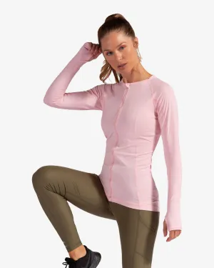 WOMEN'S FULL ZIP TOP (3010) - Tickle Me Pink