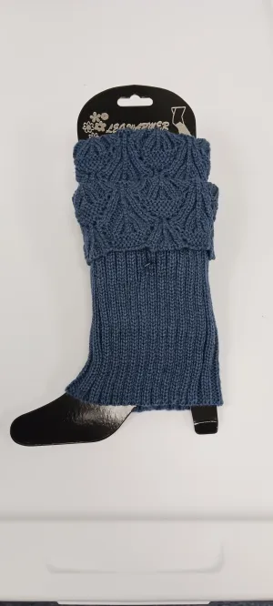 Women's  Knitted Fold Over Solid  Short Lee Warmers  Boot Socks Sweater  Boot Cuffs One Size