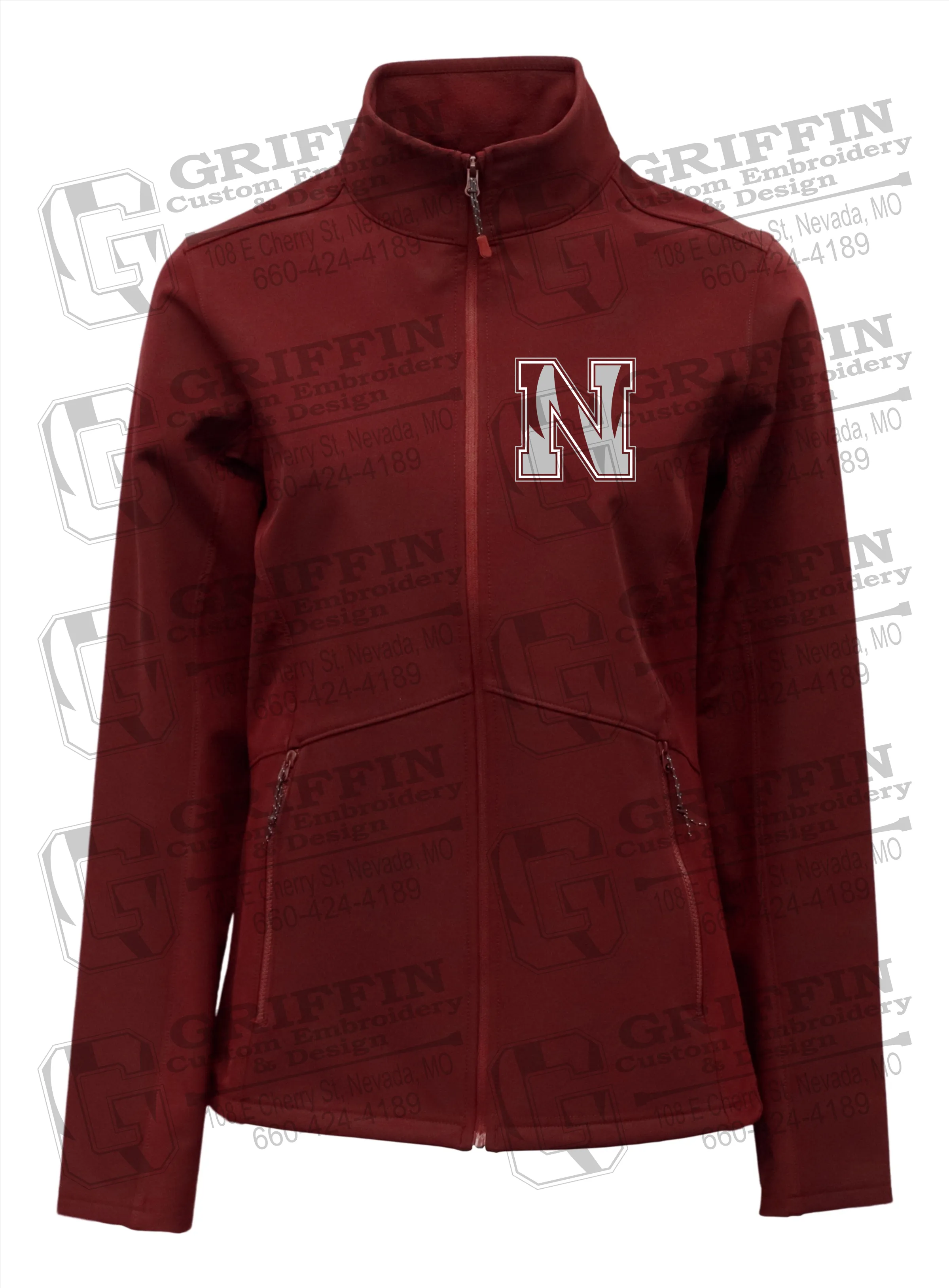 Womens Softshell Jacket - Nevada Tigers N Logo