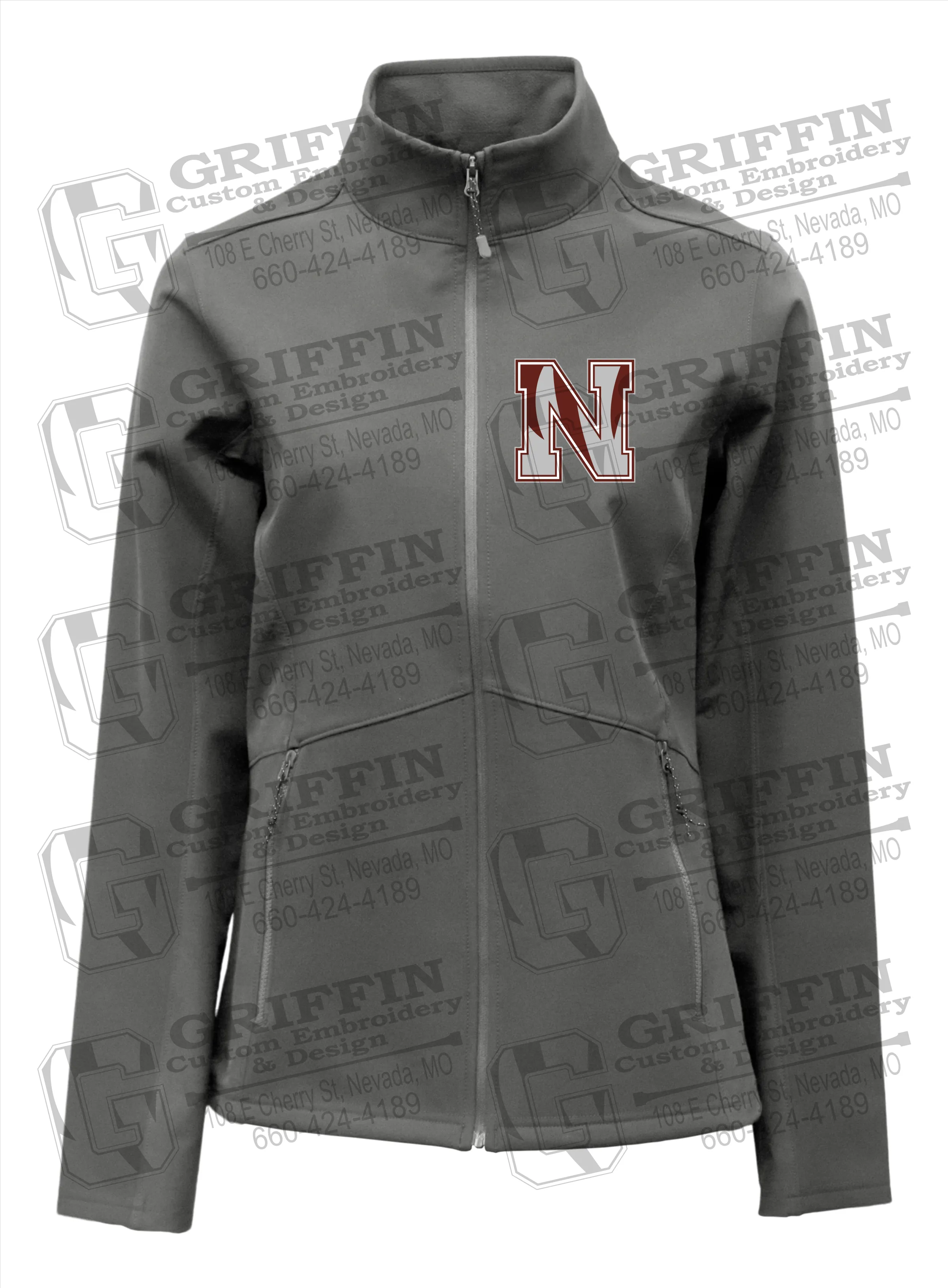 Womens Softshell Jacket - Nevada Tigers N Logo